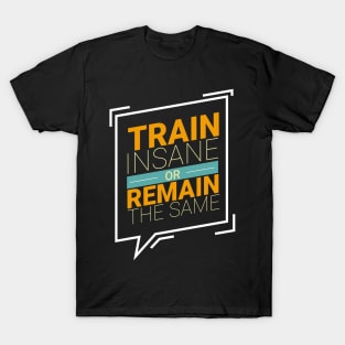 Train Insane Or Stay The Same Workout Motivation T-Shirt